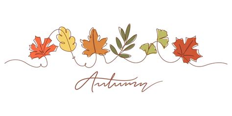 autumn line art